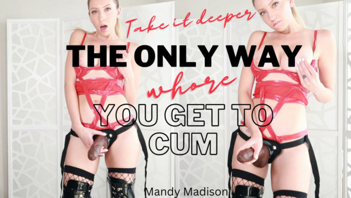 Poster for Mandy Madison - The Only Way You Get To Cum For Now On - Manyvids Girl - Strap-On, Blowjob (Мэнди Мэдисон Страпон)