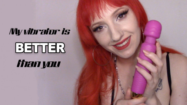 Poster for Manyvids Girl - My Vibrator Is Better Than You - Ellie Haze - Femdom, Domination, Sfw (Элли Хейз Доминирование)