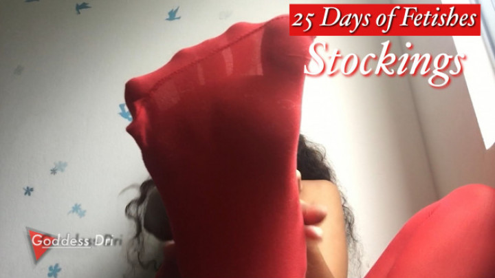 Poster for Red Stockings - Goddessdri - Manyvids Star - Legs, Goddess Worship, Foot Worship (Поклонение Богине)