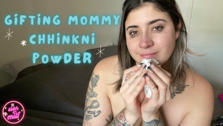 Poster for Giving Mommy Chhinkni Powder - Sneezing - Stargirlmilf - Manyvids Model - Nose Fetish, Nose Blowing, Sneezing (Сморкание)