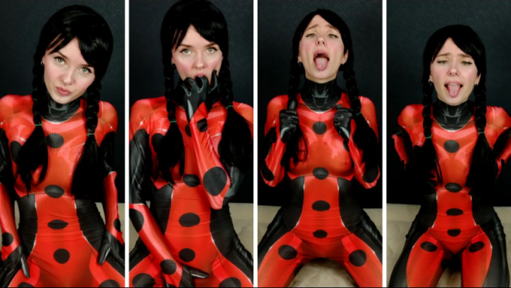 Poster for Manyvids Model - Ladybug -  Ahegao Face - Dec 21, 2021 - Lil Cosplay Slut - Silly Faces, Sfw (Лил Косплей Шлюха Глупые Лица)