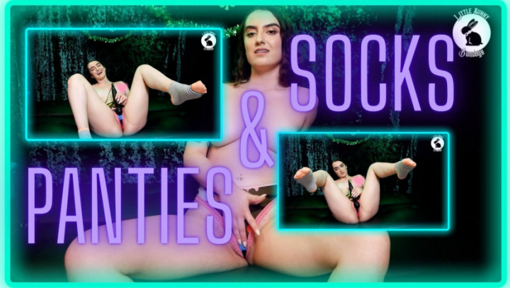 Poster for Manyvids Model - Littlebunnyb - Cute Socks And Cumming In Panties - Mar 9, 2023 - Orgasms, Socks, Bra & Panties (Носки)