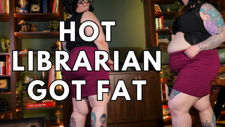 Poster for Hot Librarian Got Fat - Manyvids Girl - Goddessglutton - Gaining Weight, Fat (Жир)