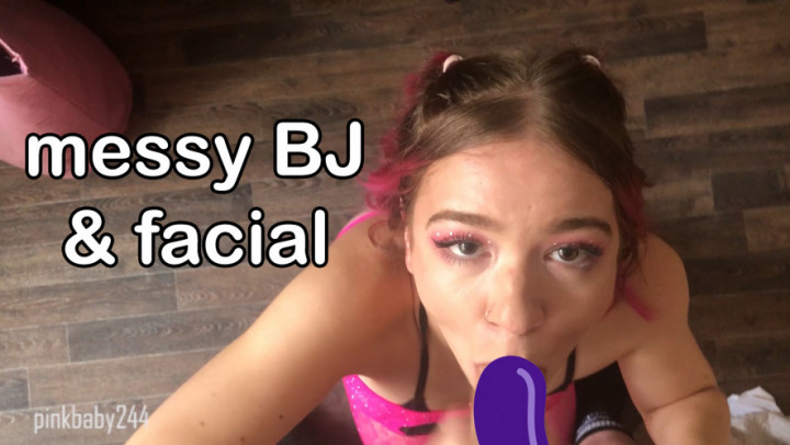 Poster for Manyvids Star - Messy Bj And Facial - Pinkbaby24 - Facials, Boy Girl (Мальчик Девочка)