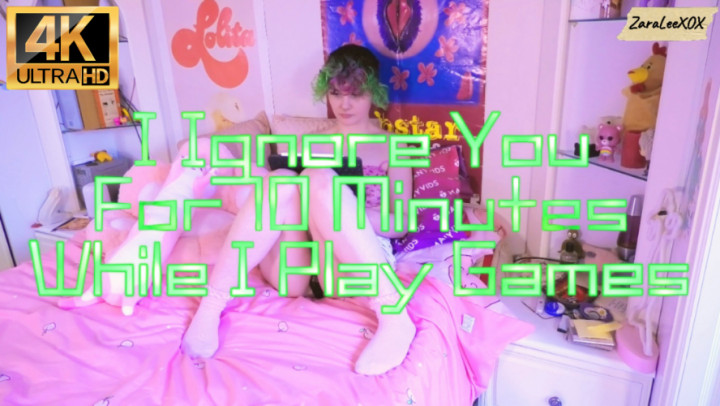 Poster for I Ignore You While I Play Video Games - May 24, 2023 - Zara Lee Xox - Manyvids Girl - Ignore, Gaming (Зара Ли Xox Игровые)