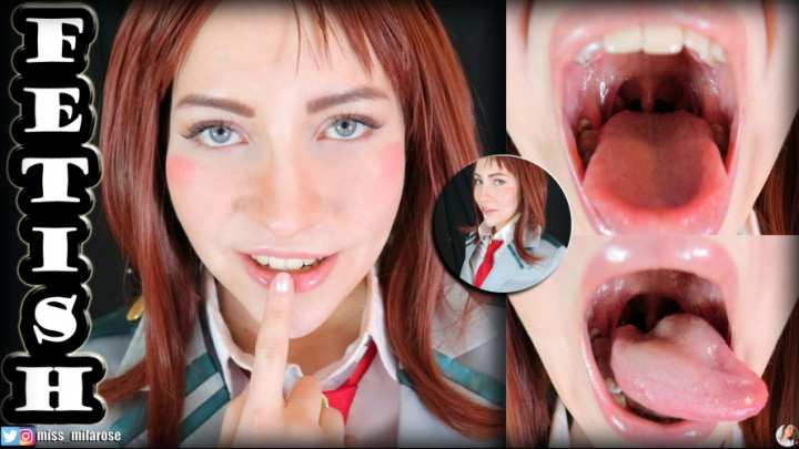 Poster for Manyvids Model - Mouth Fetish Joi With Ochako - Missmilarose - Cosplay, Brunette, Joi (Брюнетка)