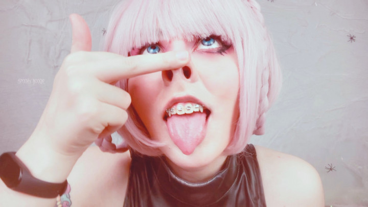 Poster for Spookyboogie - Manyvids Model - Naughty Nazuna Nanakusa Loves To Do Piggy Nose And Grunt - Ahegao, Cosplay (Ахегао)