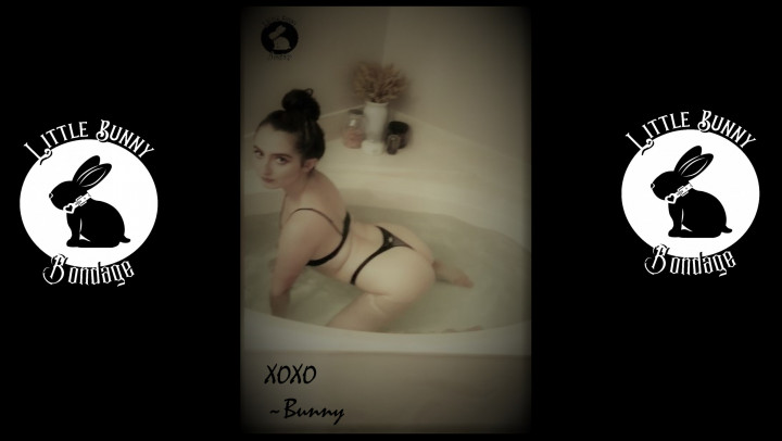 Poster for Bunny Striptease In The Tub - Jul 27, 2021 - Manyvids Model - Littlebunnyb - Bathtub Fetish, Kink, Lace/Lingerie (Фетиш В Ванной)