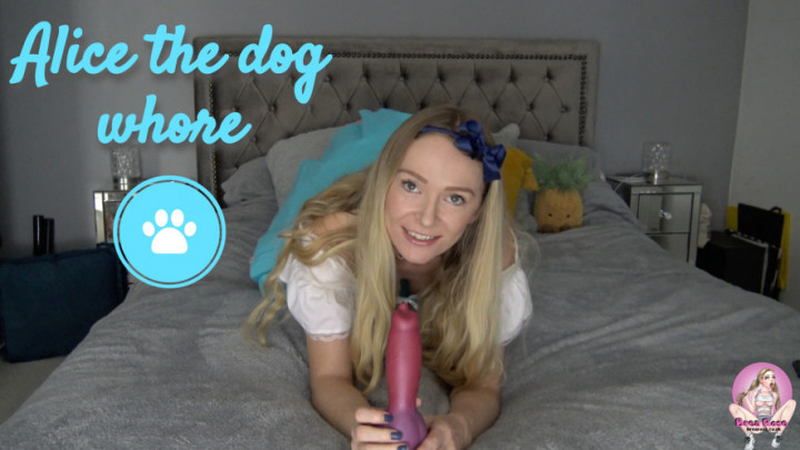 Poster for Brea Rose - Manyvids Model - Alice The Dog Whore - December 12, 2019 - Big Toys, Pet Play (Розовое Поле Большие Игрушки)