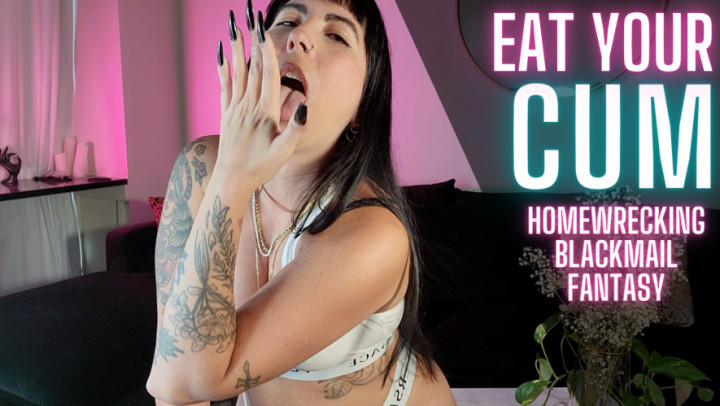 Poster for Jadelussuria - Eat Your Cum Homewreck Blackmail Fantasy - Manyvids Model - Blackmail Fantasy, Home Wrecker, Humiliation (Унижение)