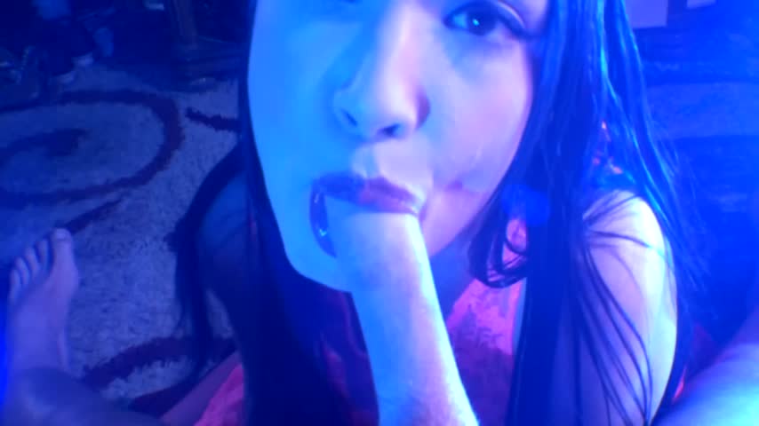 Poster for Nmjnaughtyvixens - Jericha Jem Gives Head In The Bluelight - Manyvids Girl - Blowjob, Doggystyle, Cuminmouth (Минет)