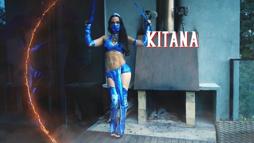 Poster for Kitana Strip Dance - Lissie Belle - Manyvids Girl - Big Tits, Cosplay, Cosplaying (Лисси Белль Большие Сиськи)