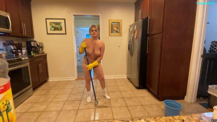 Poster for Nude Mopping Floorplay Custom 1080Hd - Jul 25, 2021 - Tabithaxxx - Manyvids Model - Housecleaning, Upskirt (Уборка Дома)