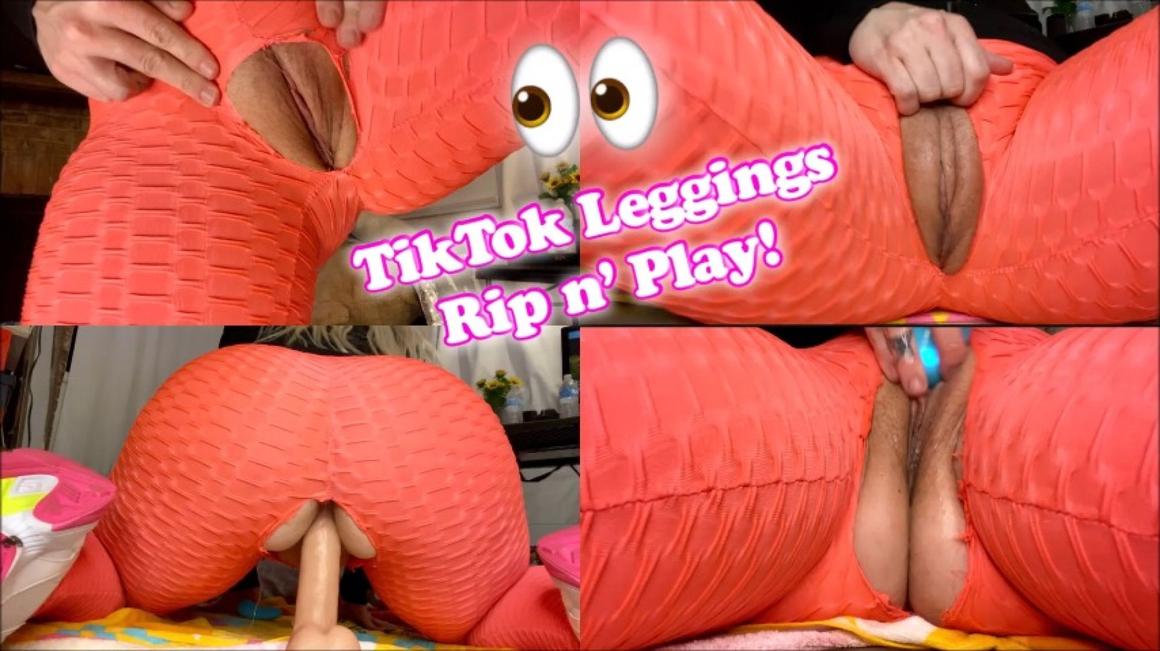 Poster for Addictedtokitty - Manyvids Model - Tiktok Leggings Rip, Ride, N' Play - Squirting, Pov, Leggings (Сквиртинг)