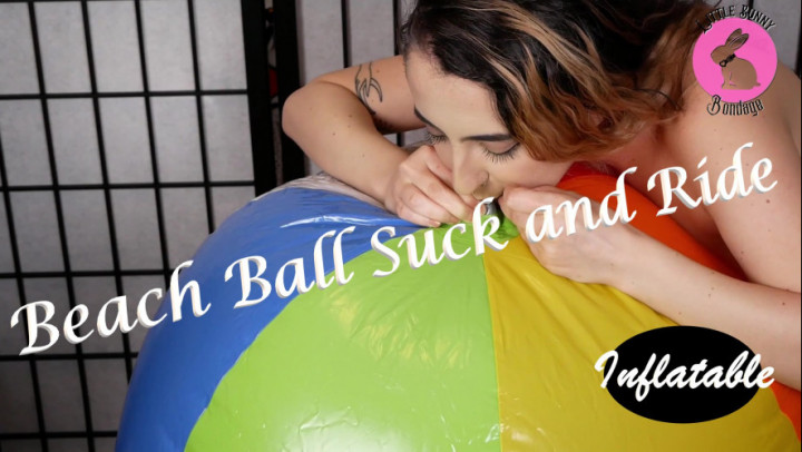 Poster for Beach Ball Suck And Ride - Apr 9, 2022 - Littlebunnyb - Manyvids Star - Inflatables, Inflatables Non-Pop, Beach Balls (Надувные Изделия)