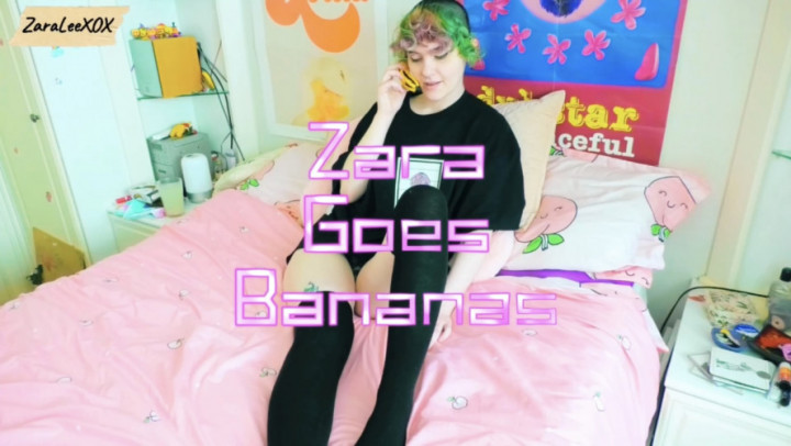 Poster for Manyvids Model - Zara Goes Bananas - Music Masturbation With A Fruity Twist - Jul 25, 2023 - Zara Lee Xox - Masturbation, British, Kink (Зара Ли Xox Британия)