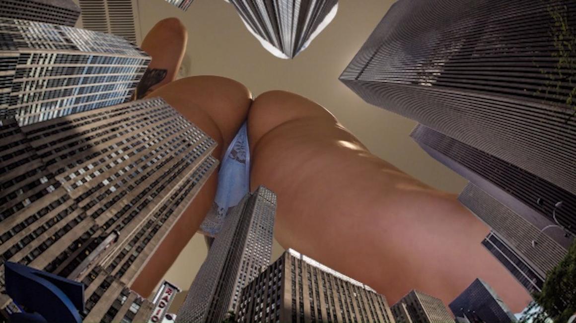 Poster for Manyvids Girl - Mia Hope In 'Tiny City Terror' Giantess Sfx - Ltlgiantessclips - Sfw, Growthfetish