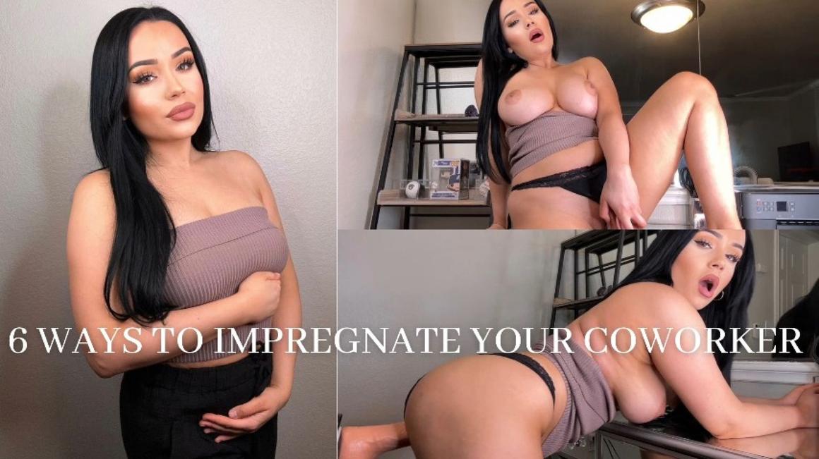 Poster for 6 Ways To Impregnate Your Coworker - Manyvids Model - Mia Jocelyn - Impregnation Fantasy, Kink, Taboo (Миа Джослин Фантазия О Пропитке)