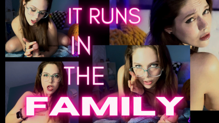 Poster for Manyvids Star - Ellie Skyes - It Runs In The Family - Apr 25, 2023 - Family, Kink (Элли Скайс Перегиб)