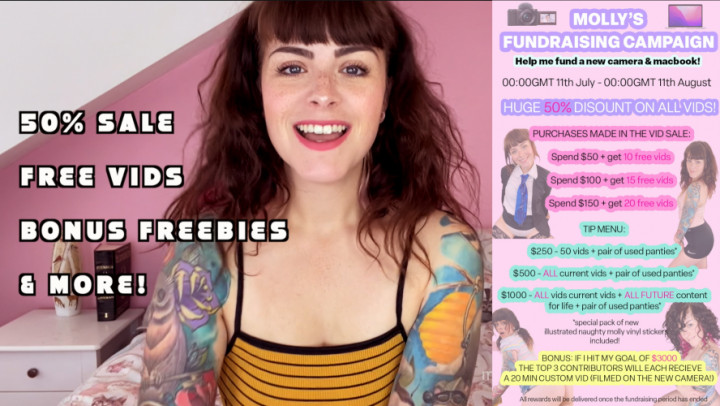 Poster for Manyvids Model - Molly Darling - Fundraising Campaign - Watch For Details - Vlog, British (Молли Дарлинг Британия)