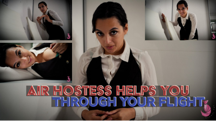 Poster for Manyvids Model - Summer Fox - Air Hostess Helps You Through Your Flight - Strangers, Virtual Sex (Летняя Лиса Незнакомцы)