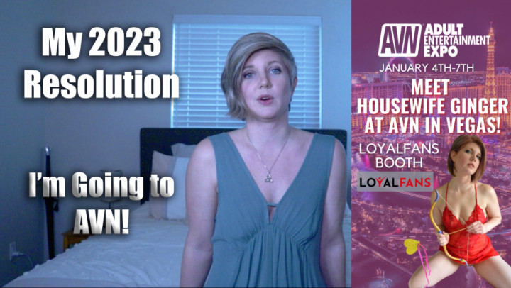 Poster for Vlog - New Year Resolution.  Hello 2023 - Dec 31, 2022 - Manyvids Model - Housewifeginger - New Year, Vlog, Travel (Влог)