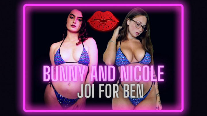 Poster for Littlebunnyb - Manyvids Star - Bunny And Nicole: Joi For Ben - August 18, 2023 - Big Tits, Jerk Off Instruction (Большие Сиськи)