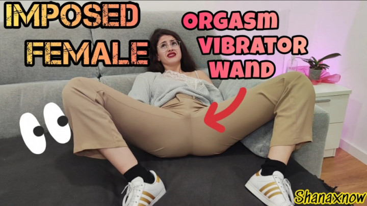 Poster for Imp0 Sed Female Orgasm Powerful Vibrator On High By My Bf - Shanaxnow - Manyvids Model - Sneakerfetish, Imposedorgasms, Humiliation (Шанакснов Унижение)