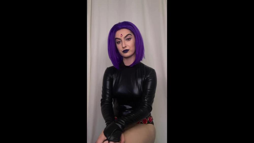 Poster for Manyvids Girl - Littlebunnyb - Raven Grumpy Jack Off Instruction - Jerk Off Instruction, Joi, Cosplay (Инструкция По Дрочке)