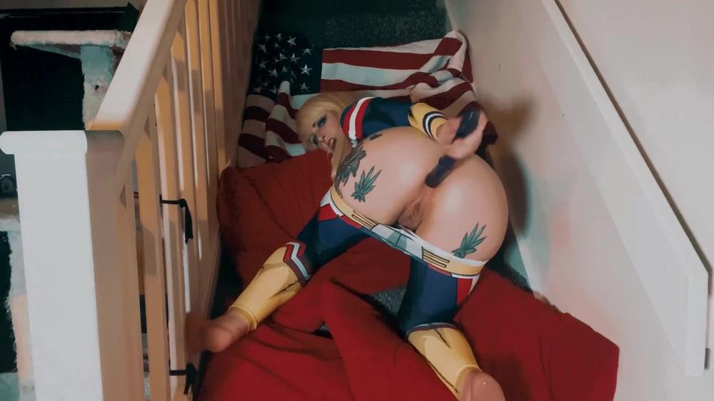 Poster for Manyvids Girl - Submissive Fem All Might Loves Anal - Infinity0Whore - Anime, Anal Masturbation (Аниме)