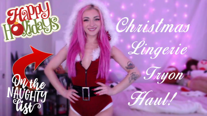 Poster for Boudoirbunny - Manyvids Girl - Christmas Lingerie Try On - Fetish Clothing, Christmas, Sfw (Будуарный Кролик)