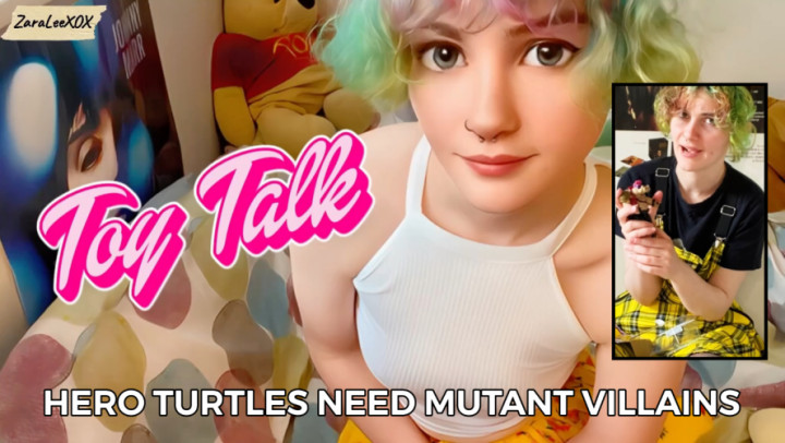 Poster for Manyvids Model - Toy Talk 1  - Zara Lee Xox -  Turtle Villains Toys Unboxing - August 04, 2023 - Zara Lee Xox - Teens (18+), Toys, Sfw (Зара Ли Xox)