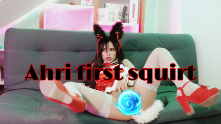 Poster for Manyvids Model - Cuttiejennie - Ahri From League Of Legends Squirt - Squirt, Cosplay (Катти-Дженни Спринцовка)