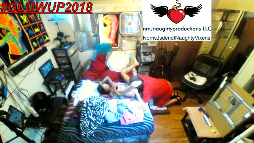 Poster for Nmjnaughtyvixens - Manyvids Girl - Mandy Mynx Rocks My Cock & Bed - Blowjob, Fucking (Минет)