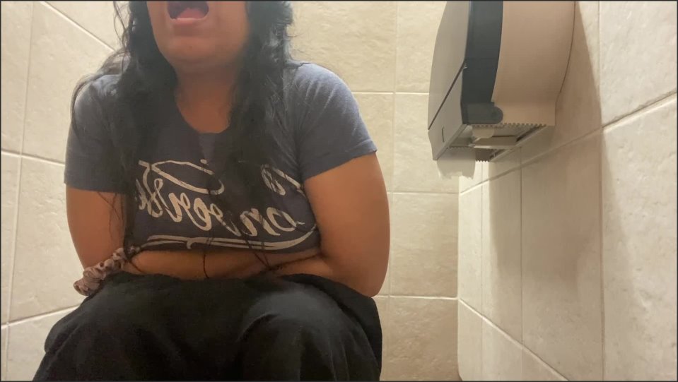 Poster for Manyvids Model - Toiletdiaries Splatter Public Bathroom Desperation - Mix - Amateur (Любительский)