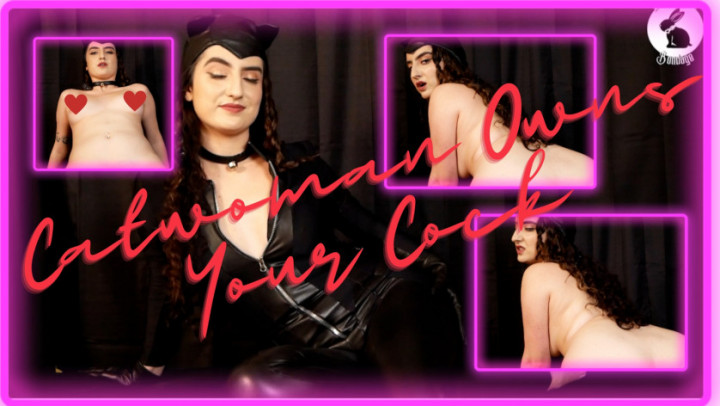 Poster for Littlebunnyb - Manyvids Model - Catwoman Owns Your Cock - Apr 14, 2023 - Femdom, Superheroines, Cosplay (Супергероини)