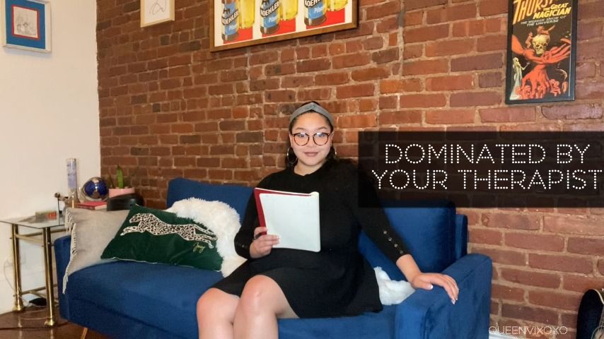 Poster for Dominated By Your Therapist - May 5, 2021 - Manyvids Girl - Queenvixoxo - Sfw, Humiliation, Femdom