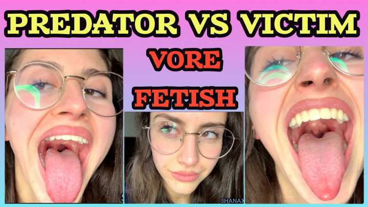 Poster for Vore Fetish Talking Before Devouring You Uvula Mouth Fetish - Shanaxnow - Manyvids Girl - Teeth, Vore, Eyeglasses (Шанакснов Очки)