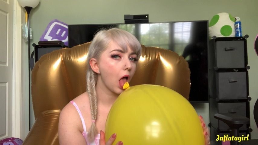 Poster for Manyvids Star - Inflatagirl Blowing Biting And Licking My Balloons - Inflatagirl - Balloons, Latex, Inflatable Blow Fetish (Надувной Фетиш)