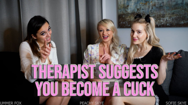 Poster for Therapist Suggests You Become A Cuck - Manyvids Girl - Summer Fox - Girl Girl Girl, Cuckolding, Kink (Летняя Лиса Девочка Девочка Девочка)