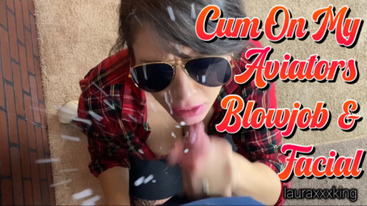 Poster for Cum On My Aviator Sunglasses Bj Facial - November 15, 2020 - Lauraking - Manyvids Girl - Facials, Dirty Talking, Blowjob (Уход За Лицом)