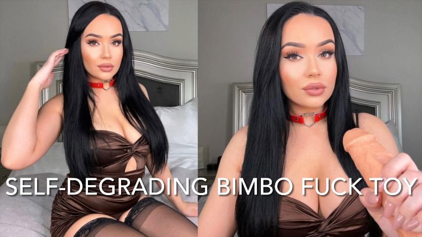 Poster for Self-Degrading Bimbo Fuck Toy - Manyvids Star - Mia Jocelyn - Footjobs, Kink, Submissive Sluts (Миа Джослин)